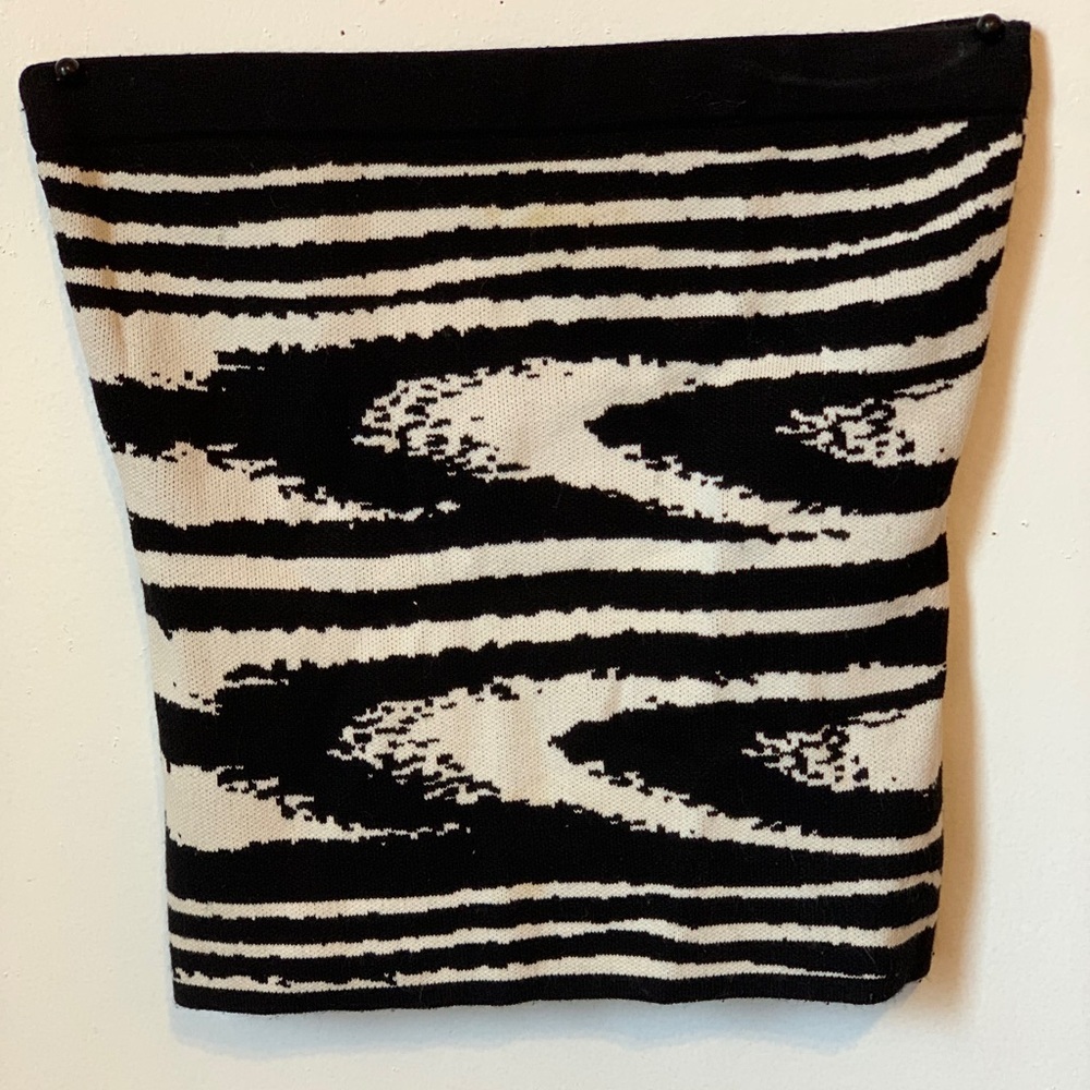 Black and White Zebra Print Skirt